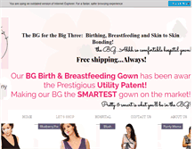 Tablet Screenshot of birthingown.com